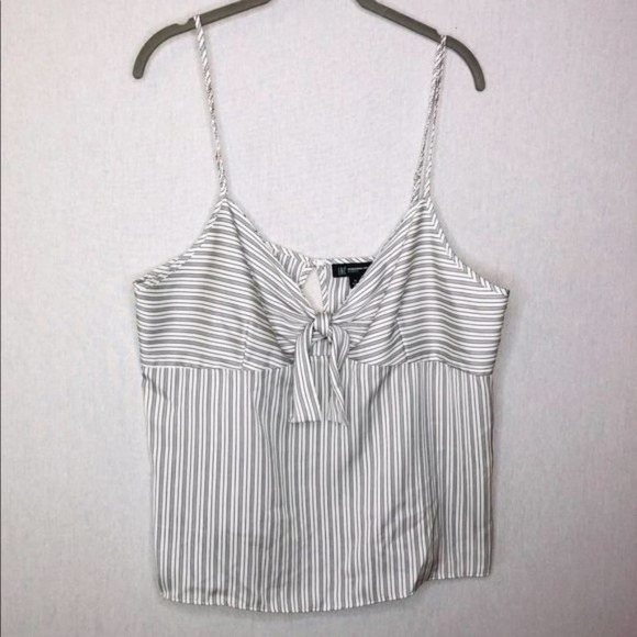 Inc knot front Spaghetti strap pajama tank top XL - Picture 1 of 9